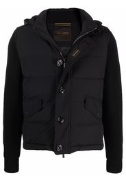 Moorer padded contrast jacket - Nero