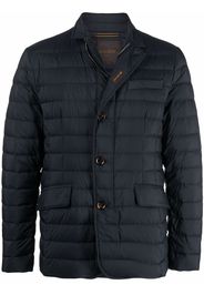 Moorer Zavyer button-up quilted jacket - Blu