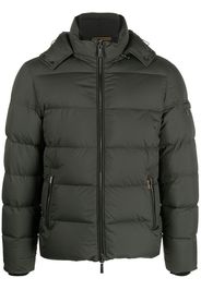 Moorer quilted-finish puffer jacket - Verde