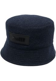 Moorer logo-patch felt bucket hat - Blu