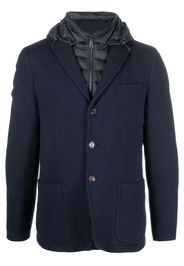 Moorer padded wool jacket - Blu