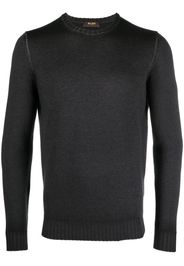 Moorer crew neck knitted jumper - Grigio