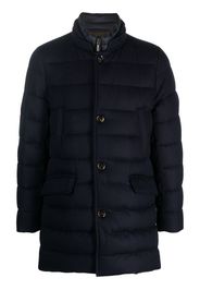 Moorer padded zip-up coat - Blu