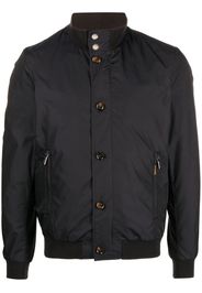 Moorer button-up high-neck jacket - Blu