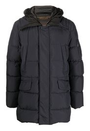 Moorer long-sleeve padded coat - Blu