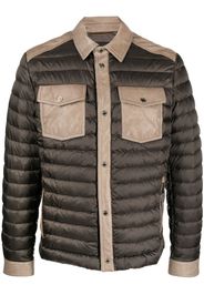 Moorer Crespi button-up padded jacket - Verde