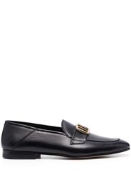 Moorer AYLIN-P12 logo-plaque leather loafers - Nero