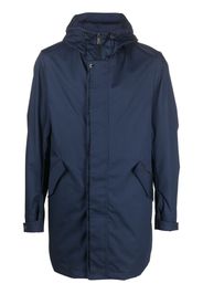 Moorer zip-up hooded parka - Blu