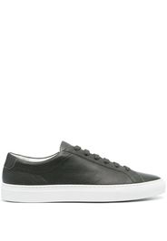 Moorer logo-embossed leather sneakers - Verde