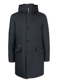 Moorer padded long-sleeved parka - Blu