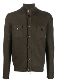 Moorer Dominic-HN knitted cardigan - Verde