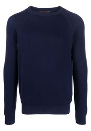 Moorer raglan-sleeve crew-neck jumper - Blu