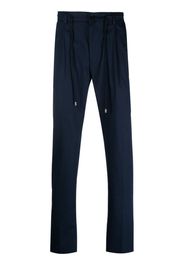 Moorer Anton-WE drawstring tapered trousers - Blu