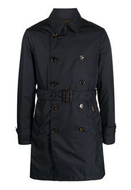 Moorer Trench doppiopetto con cintura - Blu