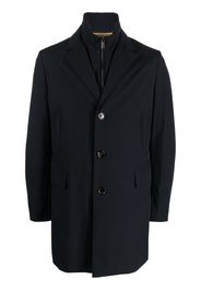 Moorer Cappotto monopetto con revers a lancia - Blu