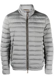 Moorer zip-up padded jacket - Grigio