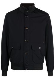 Moorer high-neck shirt jacket - Blu