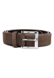 Moorer buckle-fastening leather belt - Marrone