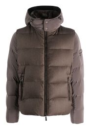 Moorer detachable-hood puffer jacket - Marrone