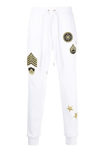 Moose Knuckles Joggers con ricamo Montrose - Bianco