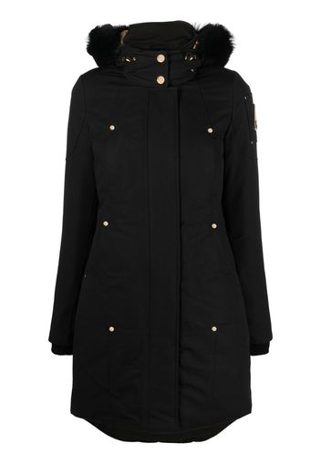 Moose Knuckles zip-up hooded parka - Nero