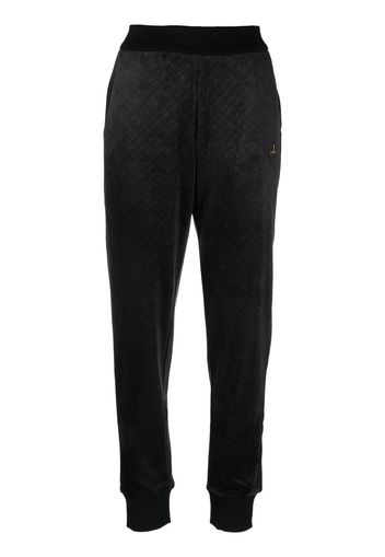 Moose Knuckles Parsons monogram-jacquard track pants - Nero