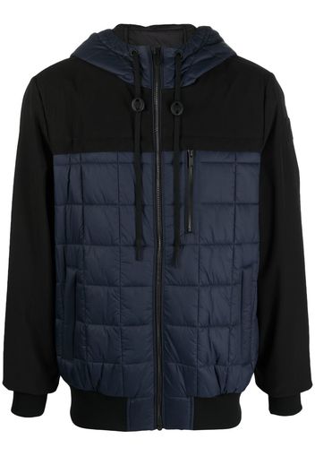 Moose Knuckles panelled hooded padded jacket - Blu