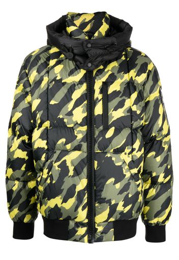 Moose Knuckles Bomber con stampa camouflage - Giallo