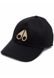Moose Knuckles logo icon cotton cap - Nero