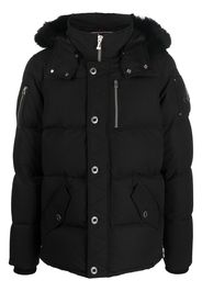 Moose Knuckles faux-fur trim padded parka - Nero