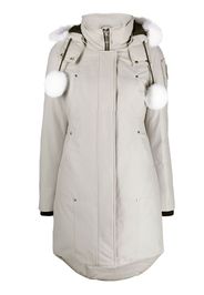 Moose Knuckles zip-fastening hooded coat - Grigio