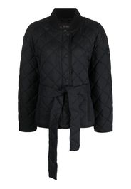 Moose Knuckles Queensway quilted belted jacket - Nero