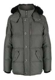 Moose Knuckles logo-patch puffer jacket - Verde