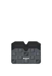 Moreau logo-print leather card holder - Nero