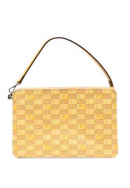 Moreau monogram-print clutch bag - Giallo