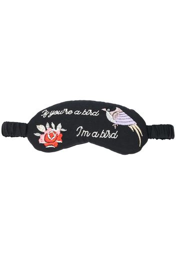 embroidered eye mask