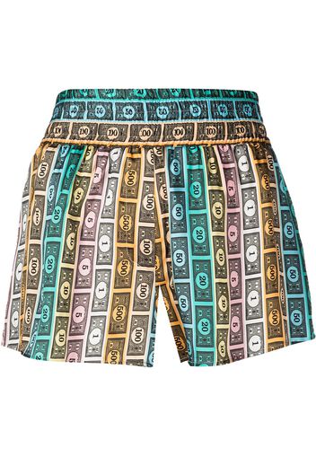 Morgan Lane Corey monopoly money print shorts - Multicolore