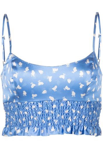 Morgan Lane Top Lia Chickadee con stampa - Blu