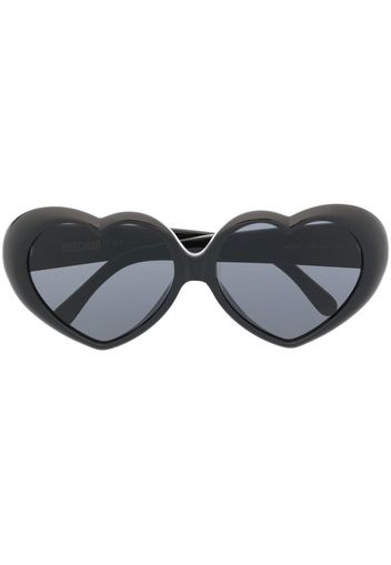 Moschino Eyewear heart-shaped frame sunglasses - Nero