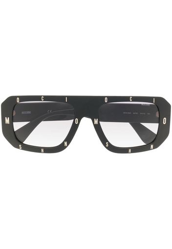 Moschino Eyewear Occhiali da sole oversize - Nero