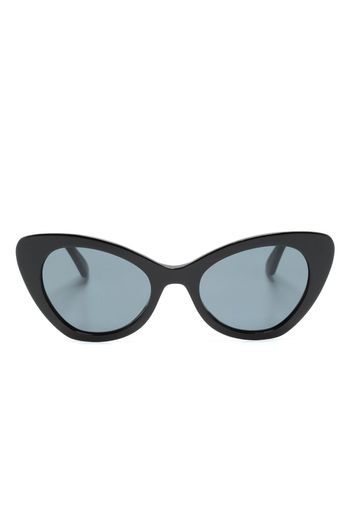 Moschino Eyewear logo-lettering cat-eye frame sunglasses - Nero