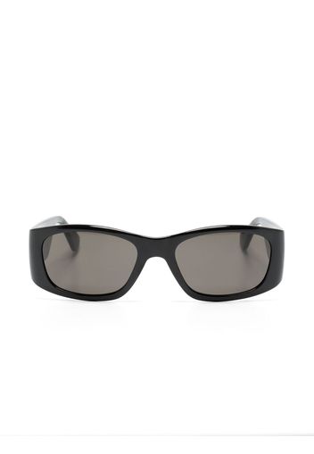 Moschino Eyewear logo-lettering rectangle-frame sunglasses - Nero