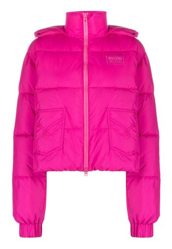 MOSCHINO JEANS Piumino con ricamo - Rosa