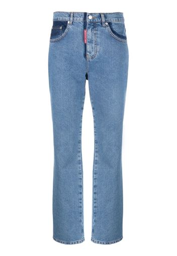 MOSCHINO JEANS Jeans dritti bicolore - Blu