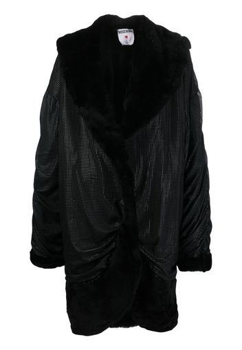 Moschino Pre-Owned Cappotto con effetto drappeggiato Pre-owned anni 2000 - Nero