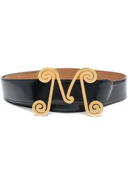 Moschino Pre-Owned 2000s logo-buckle belt - Nero