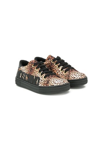 Moschino Kids Sneakers con stampa - Toni neutri