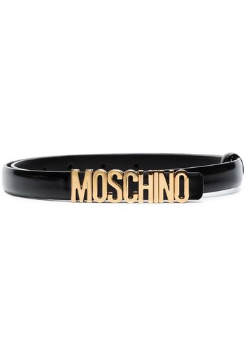 logo skinny belt