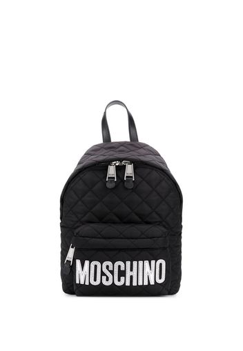 logo quilted backpack