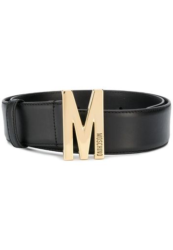 M plaque buckle belt